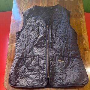 Barbour Navy Quilted Vest size 10